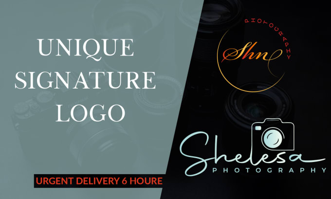 Gig Preview - Do modern luxury and minimalist signature logo in  12 hour