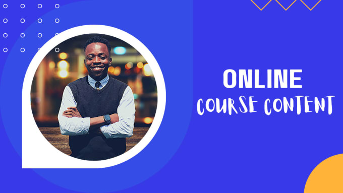 Gig Preview - Create online course content for you