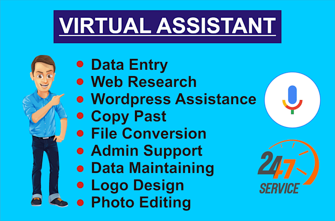 Gig Preview - Be your dedicated virtual assistant for 2 hours daily