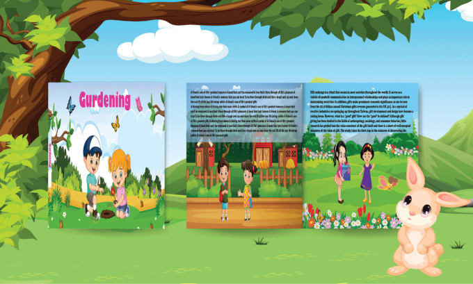 Gig Preview - Do children story book illustration interior design