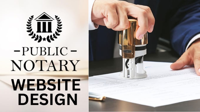 Bestseller - design a professional notary website and notary landing page