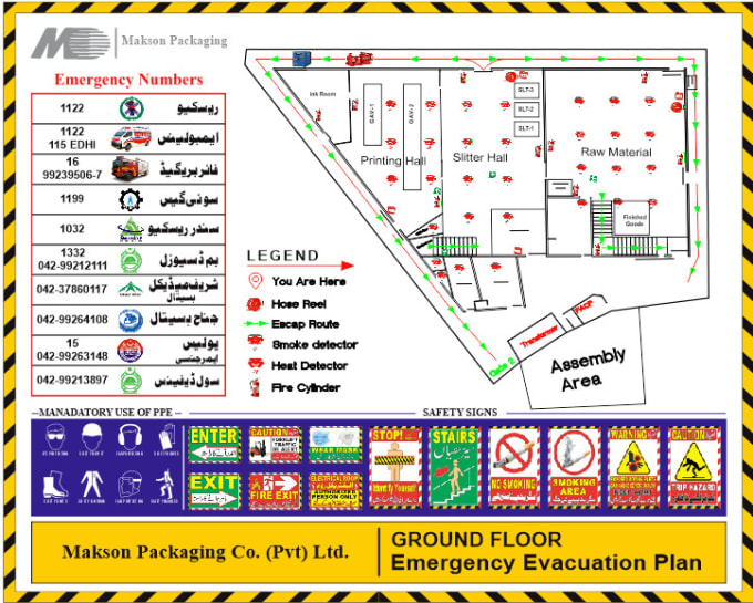 Gig Preview - Design fire emergency evacuation plan, map, diagram