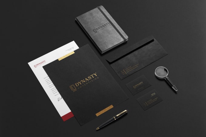 Gig Preview - Do modern business card and stationary for your brand