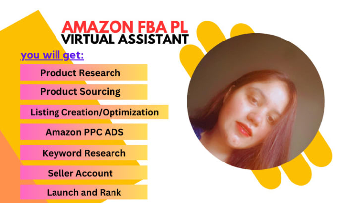 Gig Preview - Be professional amazon fba seller central virtual assistant,private label launch