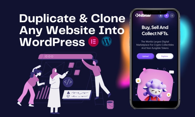 Gig Preview - Design, duplicate and clone website into wordpress