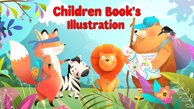 Gig Preview - Design children storybook illustrations, kids storybook illustration