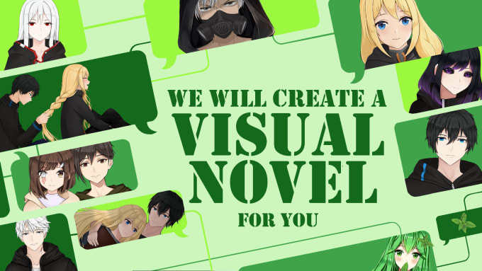 I will draw visual novel anime character sprites in vector graphics for  $20, freelancer Andrej (Apoev) – Kwork