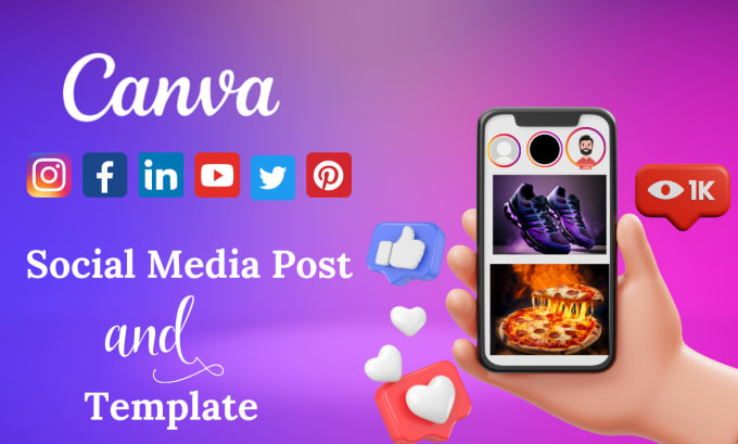 Gig Preview - Design social media posts editable templates in  canva