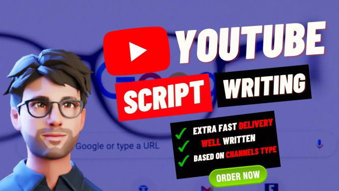 Gig Preview - Research and write a script for youtube videos