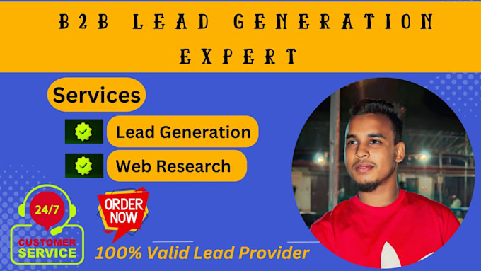 Gig Preview - Do b2b lead generation, linkedin lead generation and build an email list