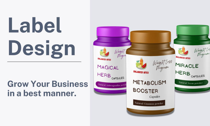 Bestseller - do eye catching supplements, medicine label designs