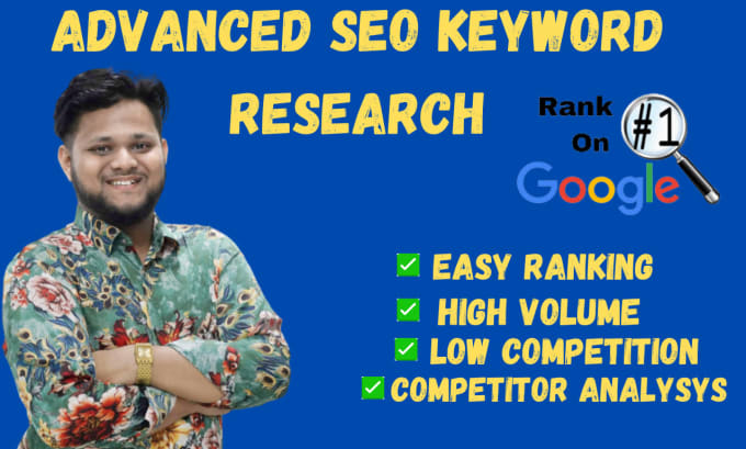 Gig Preview - Do  keyword search and competitor analysis for your website