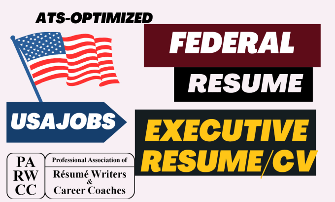 Gig Preview - Create ats optimized federal resume for usajobs and executive resume or CV