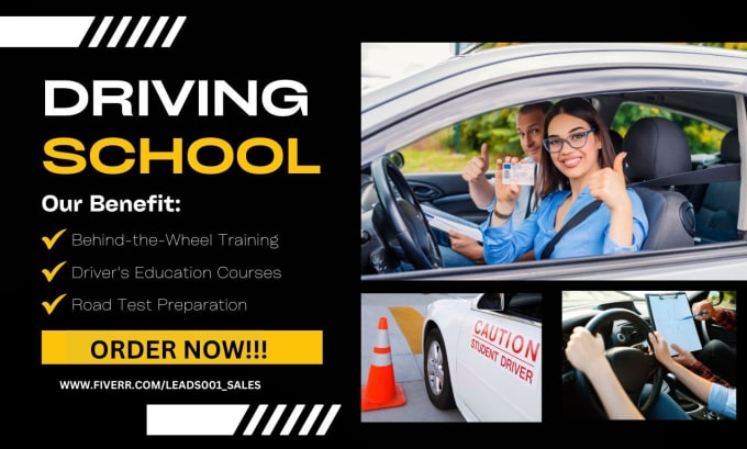 Gig Preview - Design driving school website, driving instructor landing page