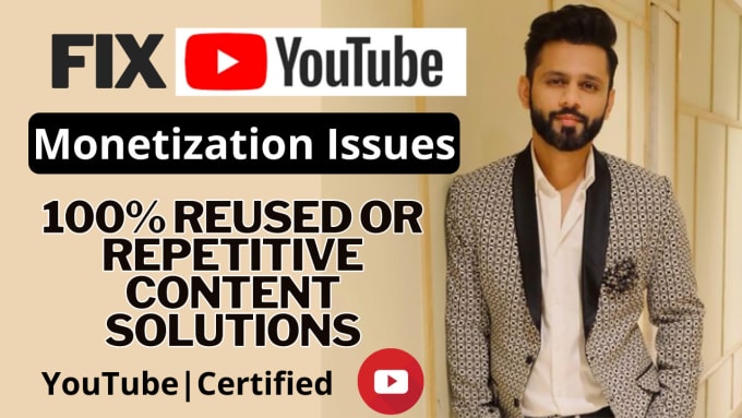 Gig Preview - Fix youtube reused or repetitive content problem for monetization