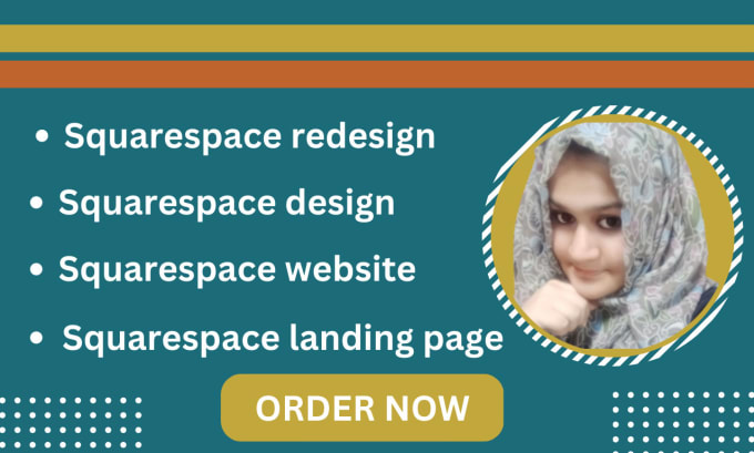 Gig Preview - Design or redesign squarespace website and landing page