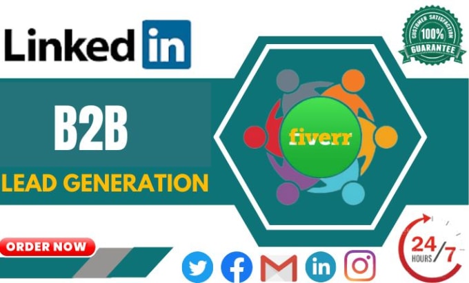 Gig Preview - Build b2b linkedin lead generation targeted business prospect contact email list