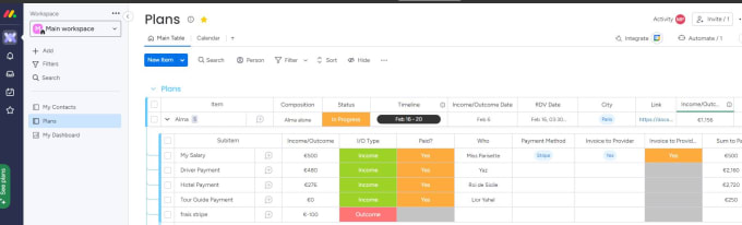 Gig Preview - Plan and setup your monday account