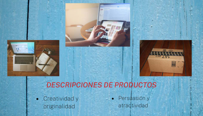 Gig Preview - Crear descripciones para que puedas vender tus productos