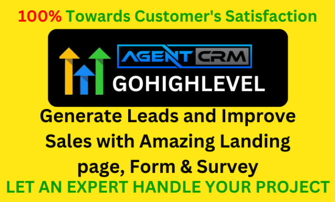 Gig Preview - Gohighlevel ghl agent crm landing page form survey highlevel virtual assistant