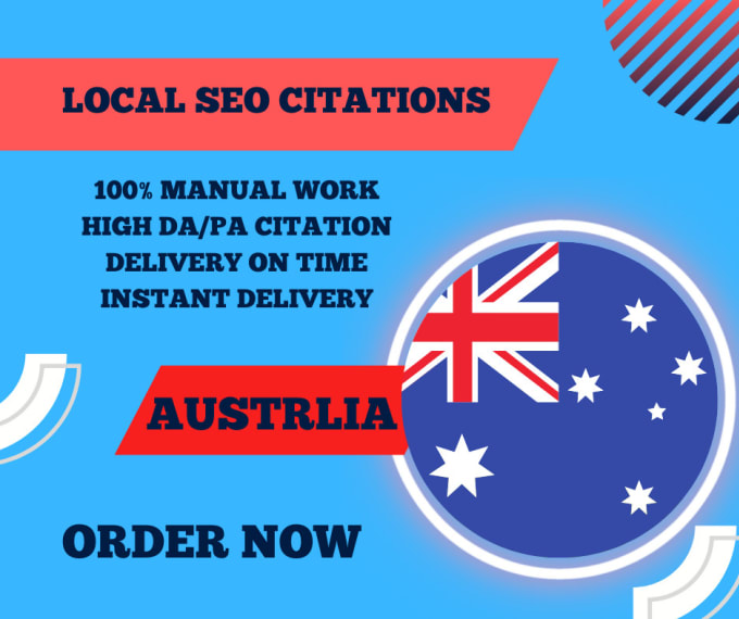 Gig Preview - Do live 350 aus local SEO citations and directory submission