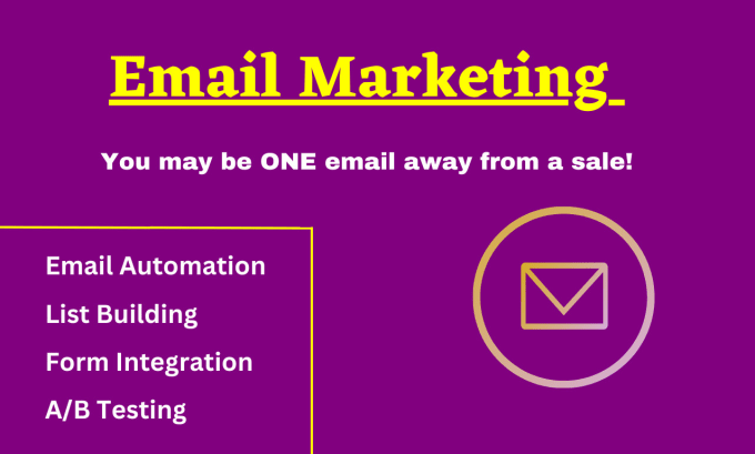 Gig Preview - Set up your emaii marketing campaign on mailchimp to help you generate sales