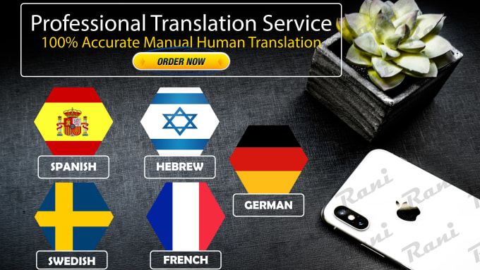 Gig Preview - Do manual swedish, german, hebrew, spanish and french high quality translation