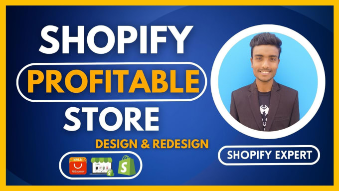 Gig Preview - Build a shopify store or shopify website drop shipping ecommerce website