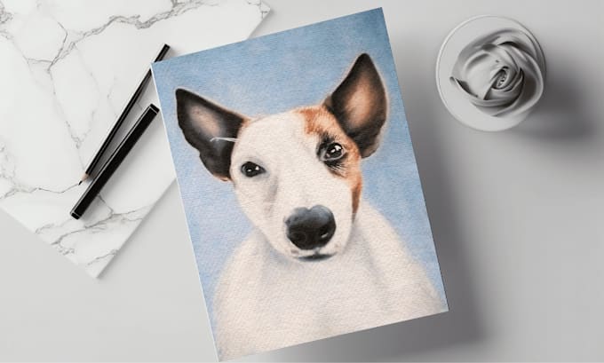 Gig Preview - Draw realistic animal portrait, dog portrait