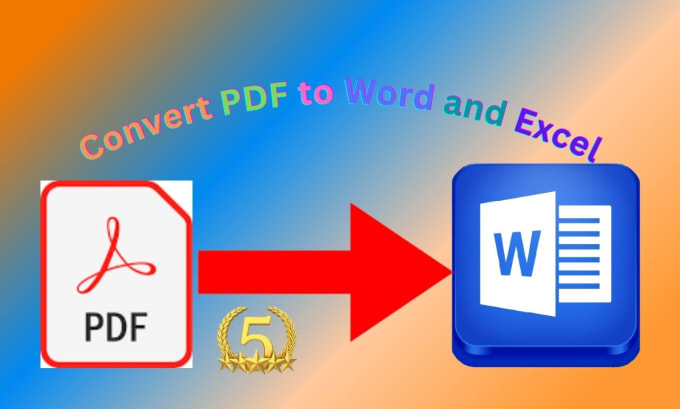 Gig Preview - Do convert pdf to word, convert files, data entry