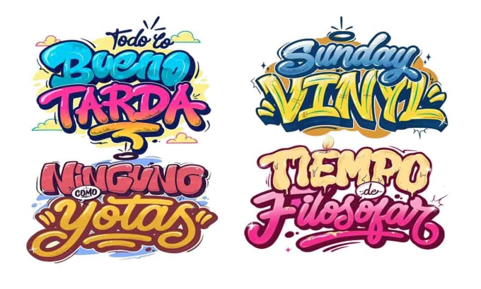 Gig Preview - Design eyecatching graffiti text, tags, t shirts, and logo