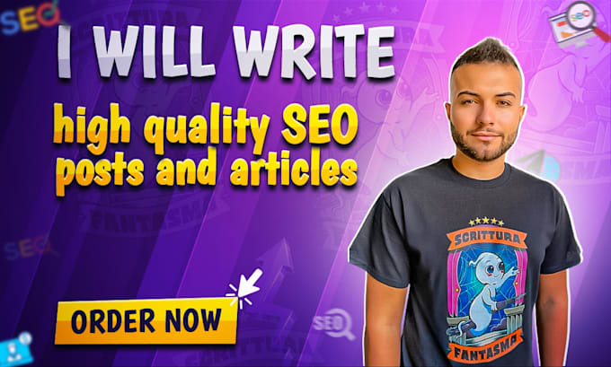 Gig Preview - Write high quality SEO blog posts and articles