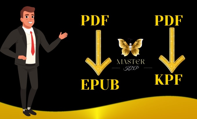 Gig Preview - Convert PDF to epub and amazon kpf, do ebook formatting