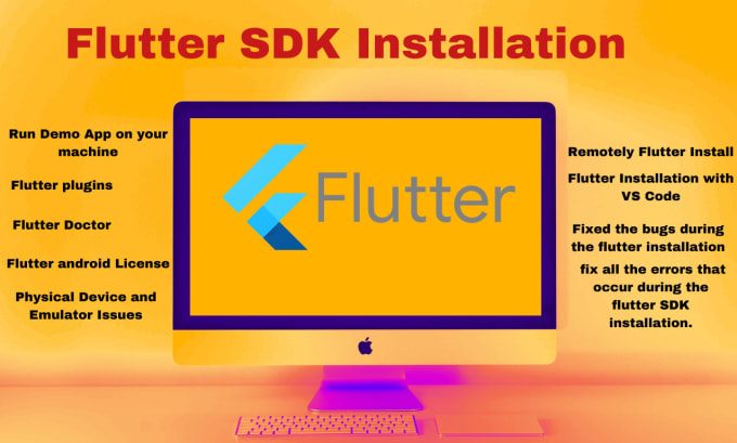 Gig Preview - Install flutter sdk with android studio on your PC remotely