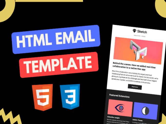 Gig Preview - Convert your design layout into email template HTML coding