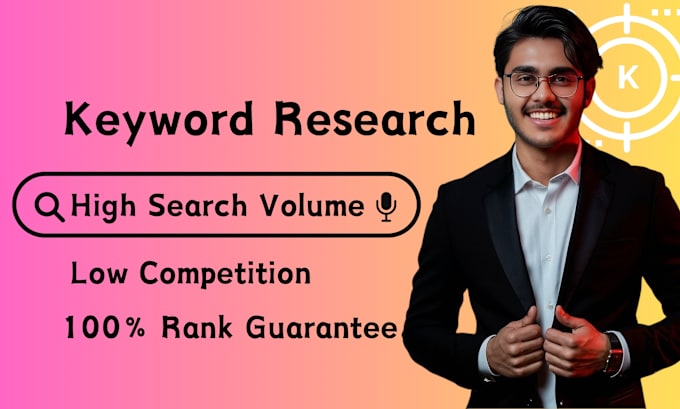 Gig Preview - Keyword research for google search top ranking