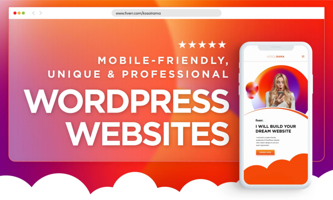 Gig Preview - Design mobile friendly wordpress websites