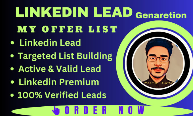 Gig Preview - Generate targeted prospect list and generation linkedin lead and list building