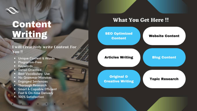 Gig Preview - Do creative article writing for your SEO website blog