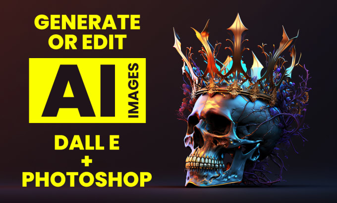 Gig Preview - Create dalle ai art and edit using photoshop