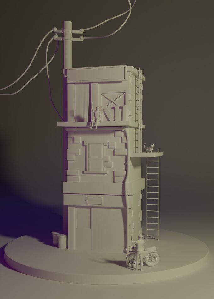 Gig Preview - Create beautiful 3d building illustrations