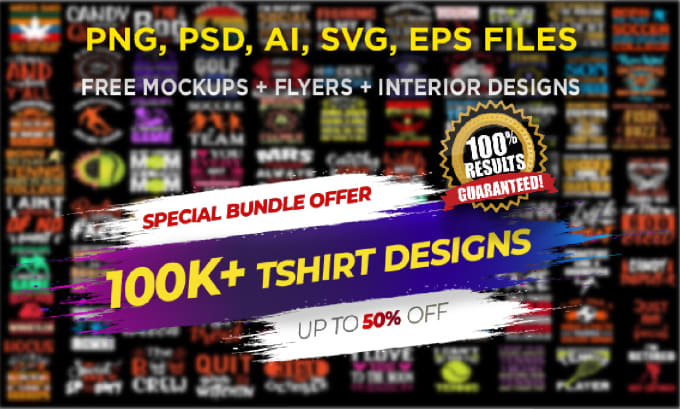 Gig Preview - Provide you premium tshirt design bundle for your pod business