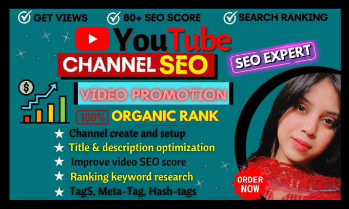 Gig Preview - Do youtube channel SEO, organic video promotion to grow fast