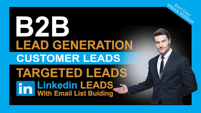 Gig Preview - Do b2b lead generation with satisfaction