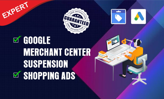 Gig Preview - Fix google merchant center suspension misrepresentation