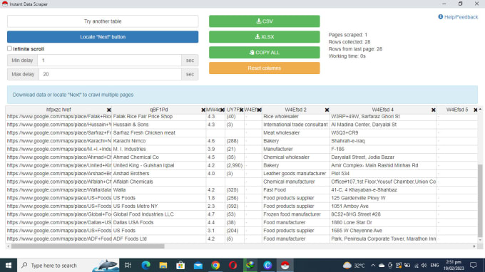 Gig Preview - Web scraping, extractor and entry data with excel sheet