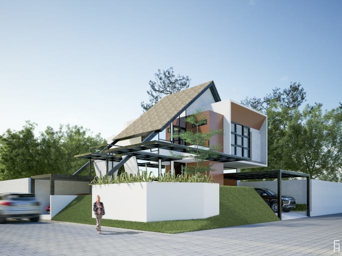 Gig Preview - Do photorealistic house exterior architectural