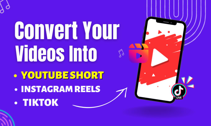 Gig Preview - Convert your video into youtube shorts and instagram reels,