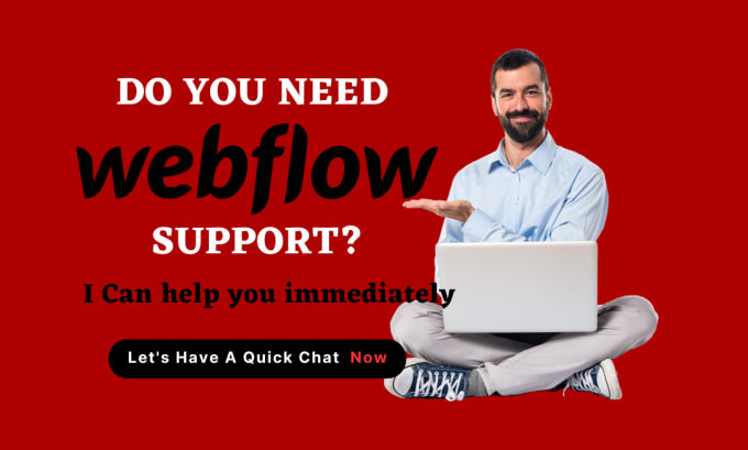 Gig Preview - Provide webflow support, or be your webflow developer upto 24hours