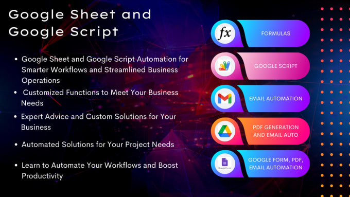 Gig Preview - Google sheets automation and advanced spreadsheet formulas